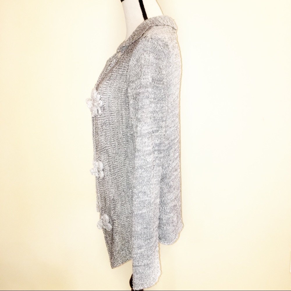 Coldwater Creek Womens Knit Shimmer Cardigan S 6/8 - Picture 4 of 7